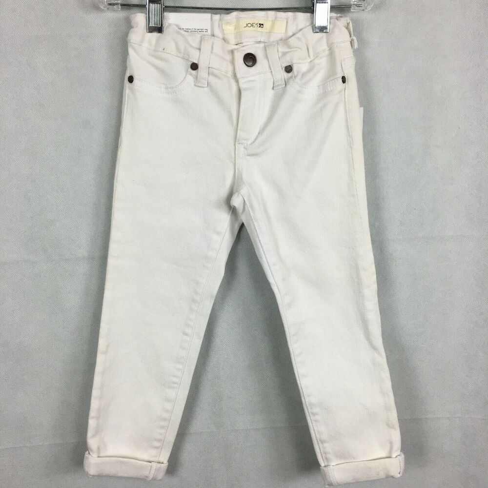 NWT Joes Jeans Girls Sz 6 White Stretch Ankle Jegging Skinny Adjustable Waist